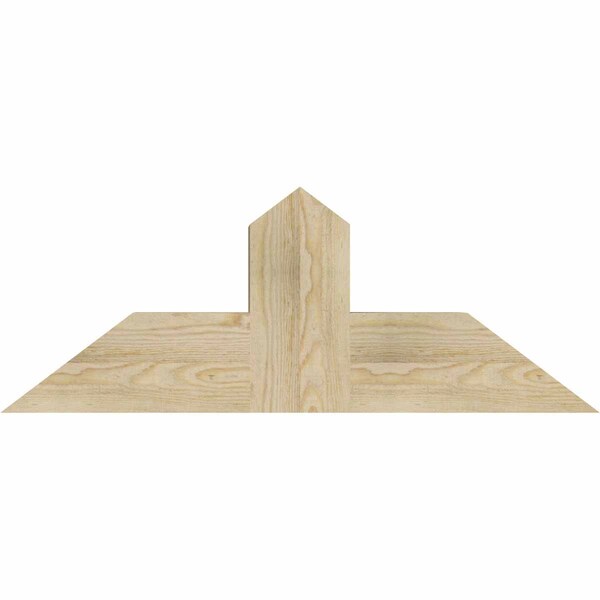 Ekena Millwork Portland Rough Sawn Timber Gable Bracket, Douglas Fir, 36"W x 13"H x 6"D x 6"F, 9/12 Pitch GBW036X13X0606POR00RDF - main